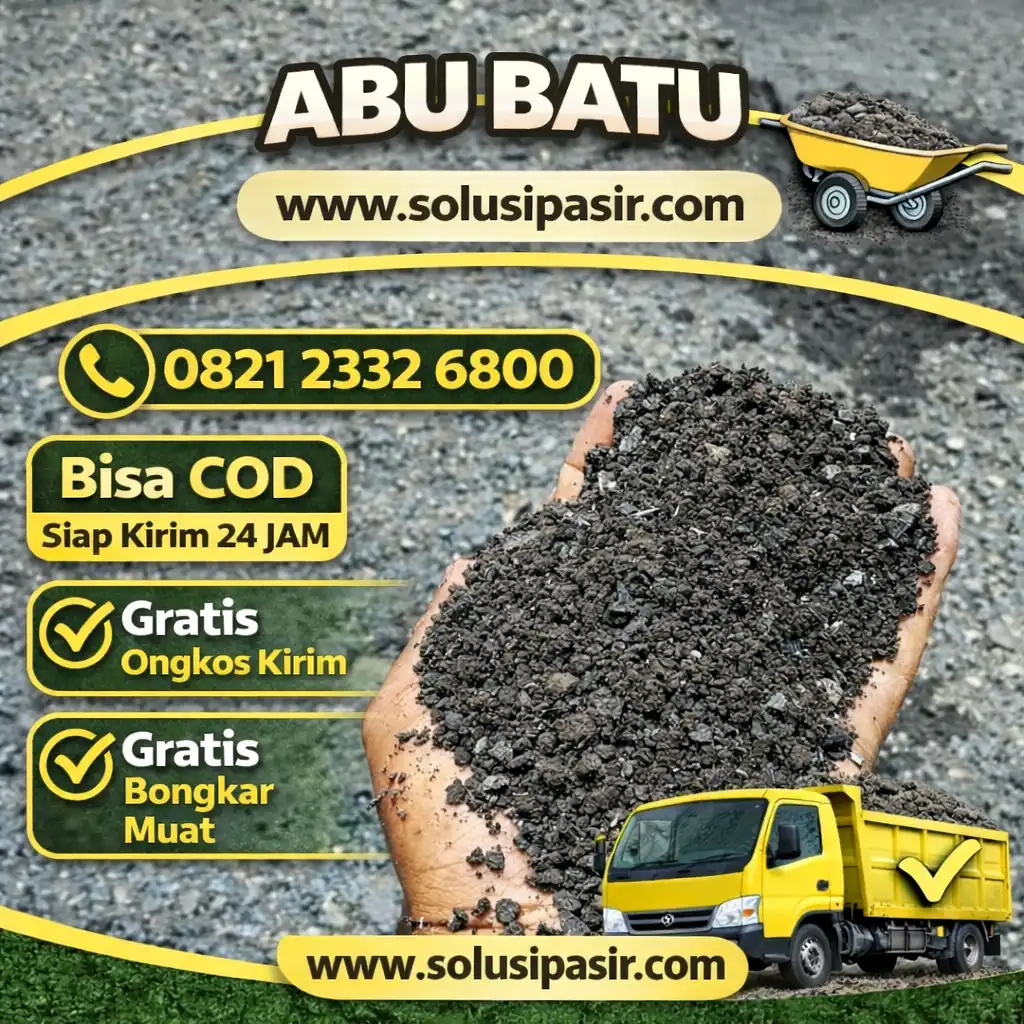 Jual abu batu di jabodetabek siap kirim 24 jam