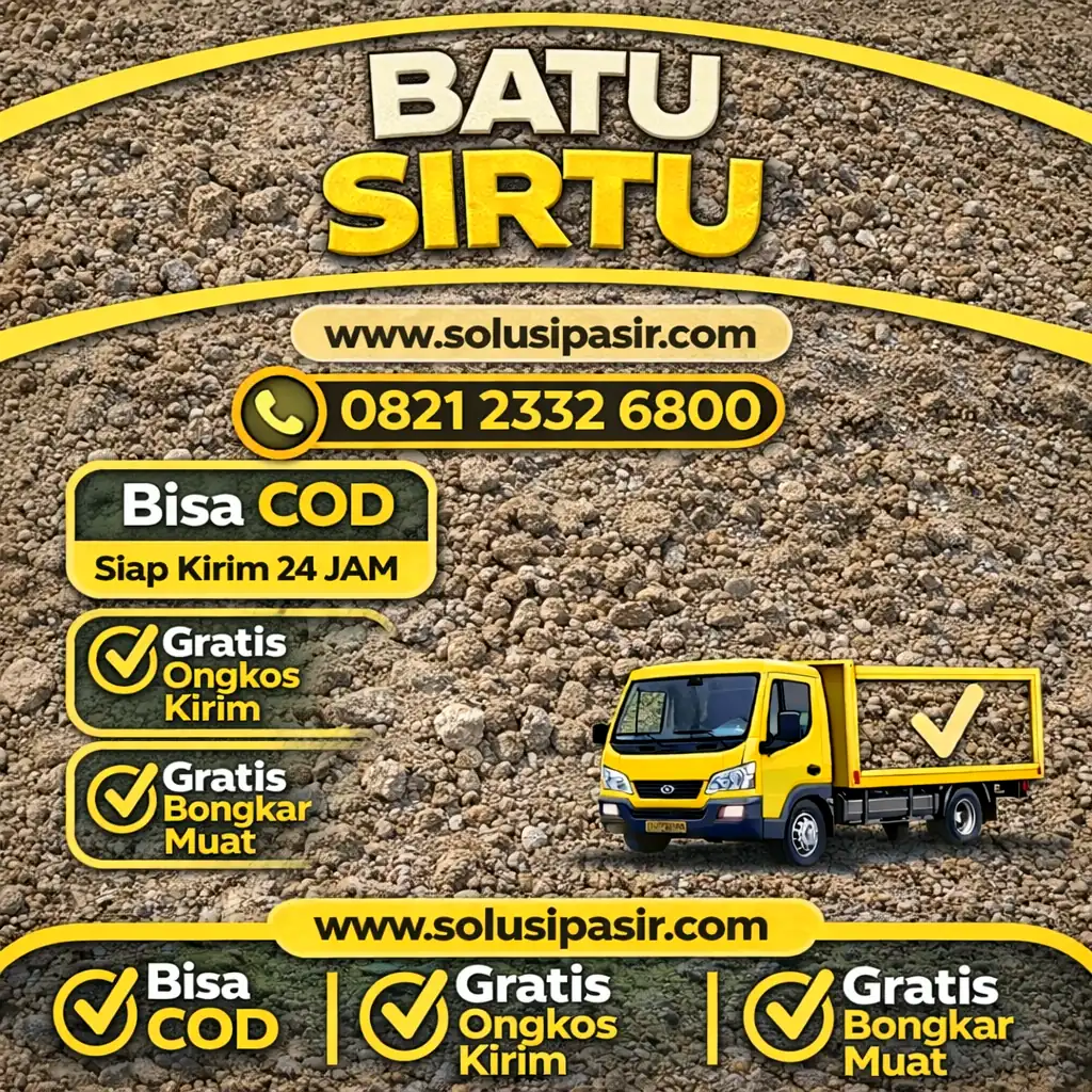 Jual batu sirtu di jabodetabek siap kirim 24 jam