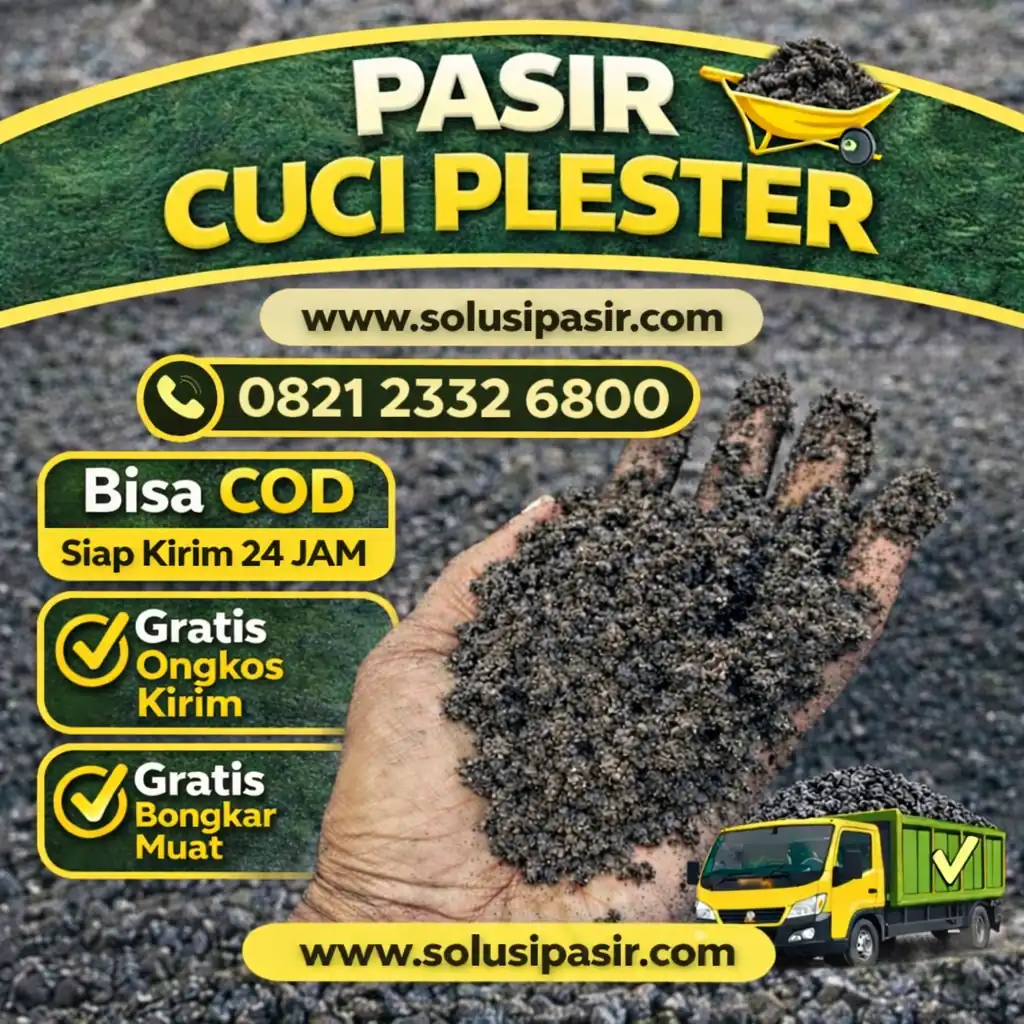 Jual pasir cuci plester di jabodetabek siap kirim 24 jam
