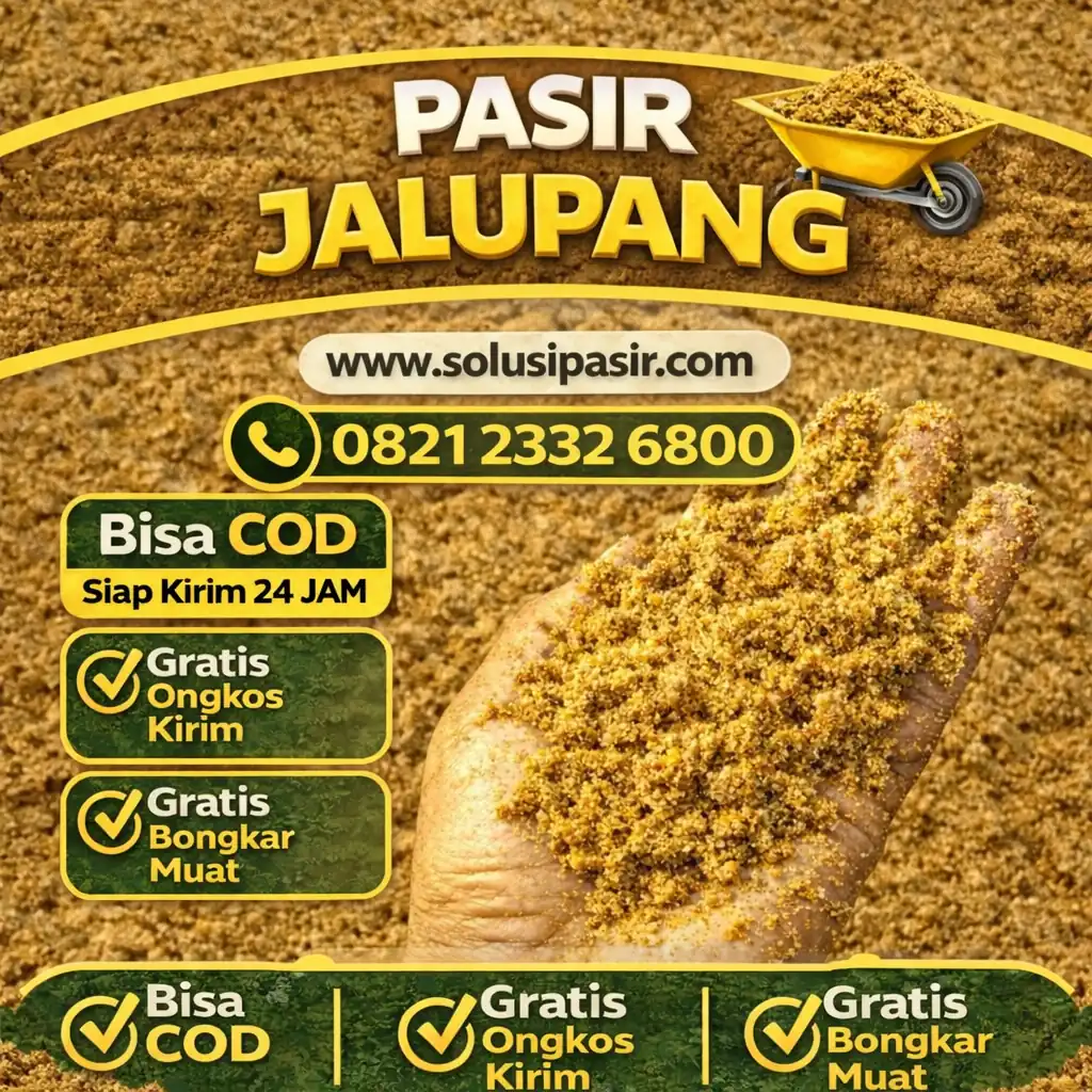 Jual pasir jalupang di jabodetabek siap kirim 24 jam