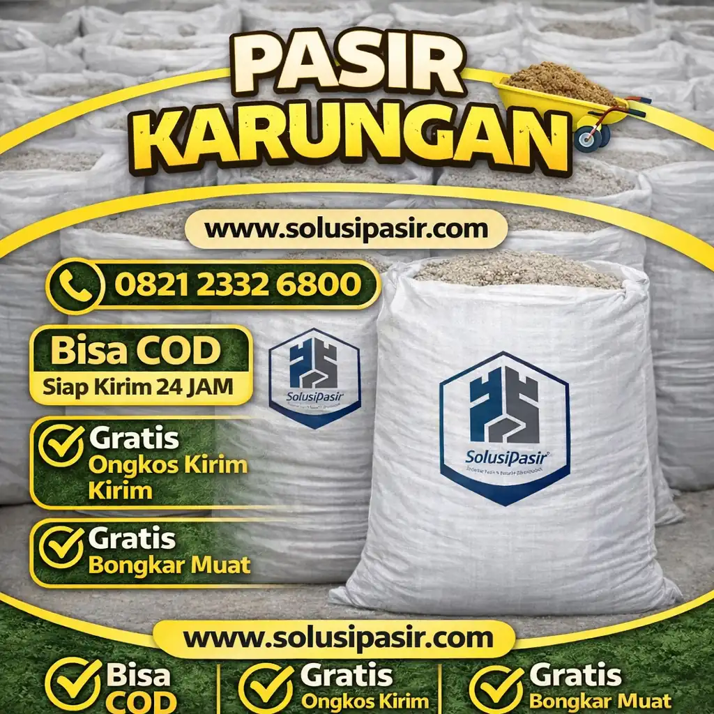 Jual pasir karungan di jabodetabek siap kirim 24 jam